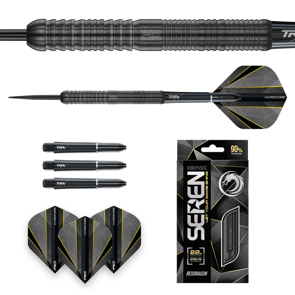 Red Dragon Seren 1 Onyx Steel Tip Darts - Image 3