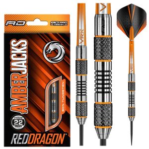 Red Dragon Amberjack 5 90% Tungsten Steel Tip Darts