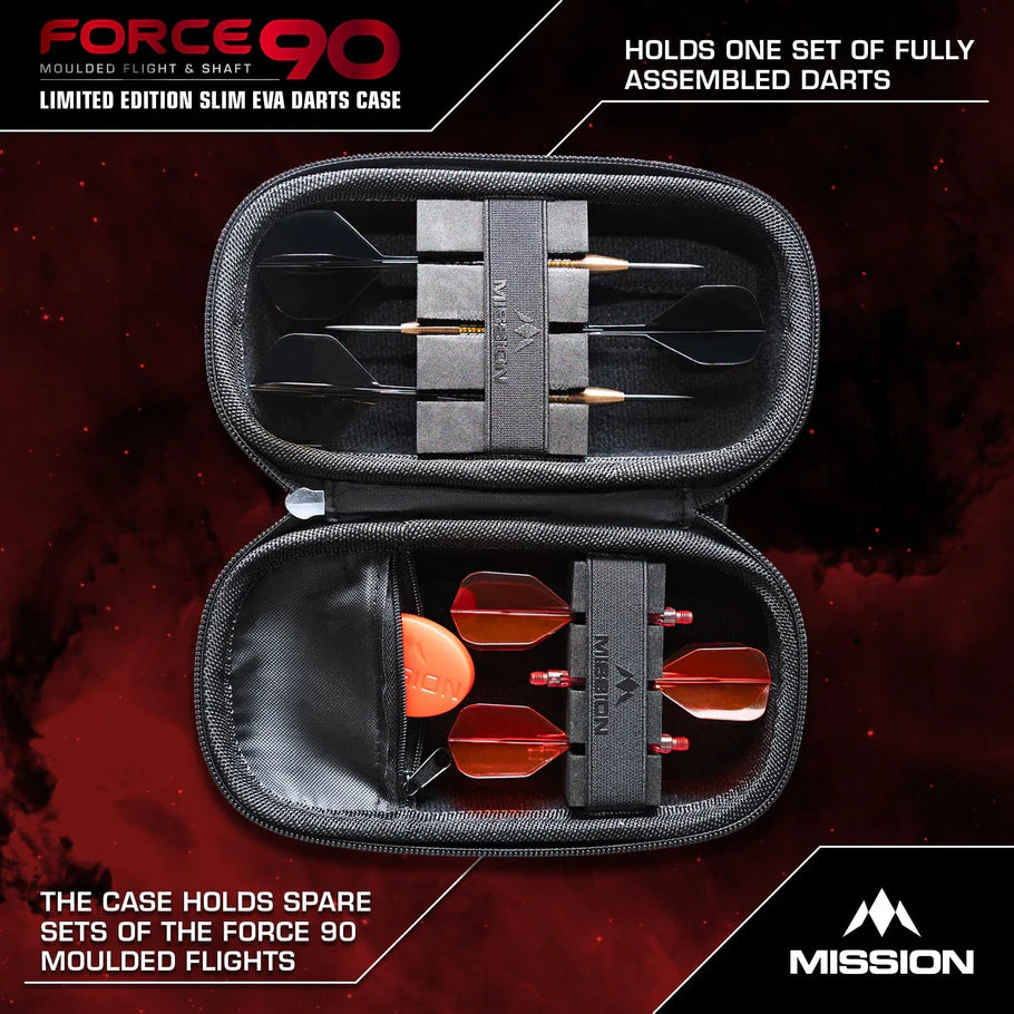 Force 90 Eva Darts Case Grey Denim - Image 11