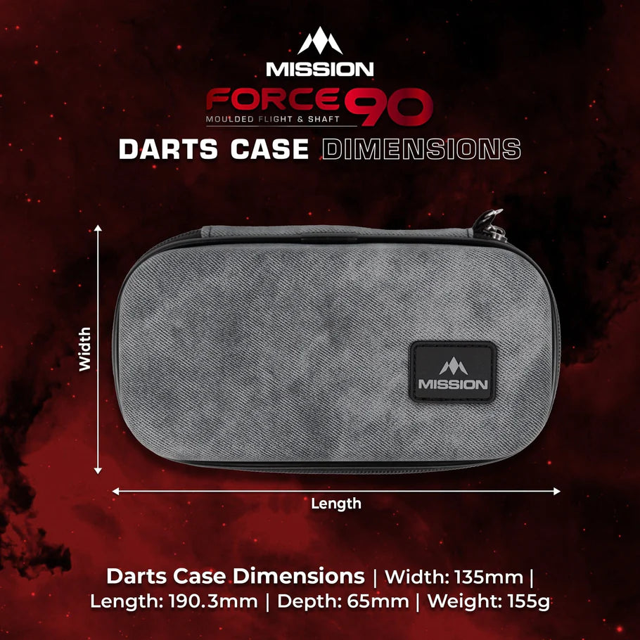 Force 90 Eva Darts Case Grey Denim - Image 12