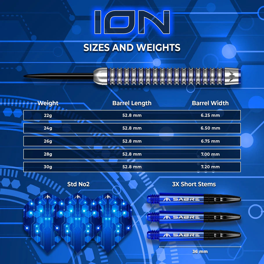 Mission Ion 95% Tungsten Steel Tip Darts - Image 4