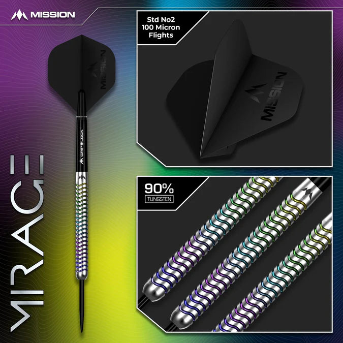 Mission Mirage 90% Tungsten Steel Tip Darts - Image 4