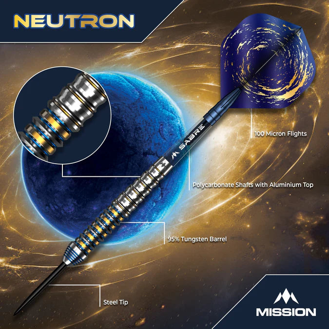 Mission Neutron 95% Tungsten Steel Tip Darts - Image 5
