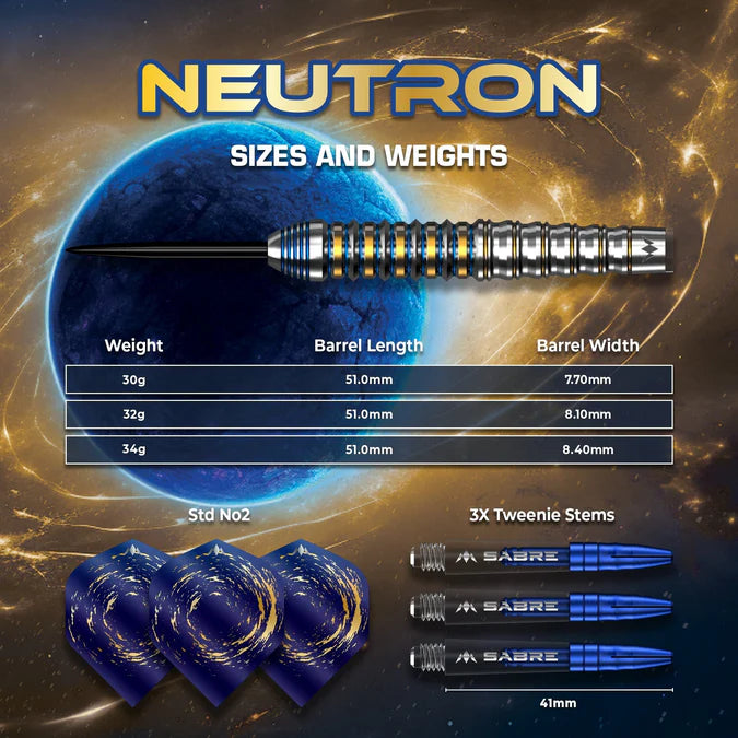 Mission Neutron 95% Tungsten Steel Tip Darts - Image 4