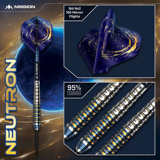 Mission Neutron 95% Tungsten Steel Tip Darts - Image 2