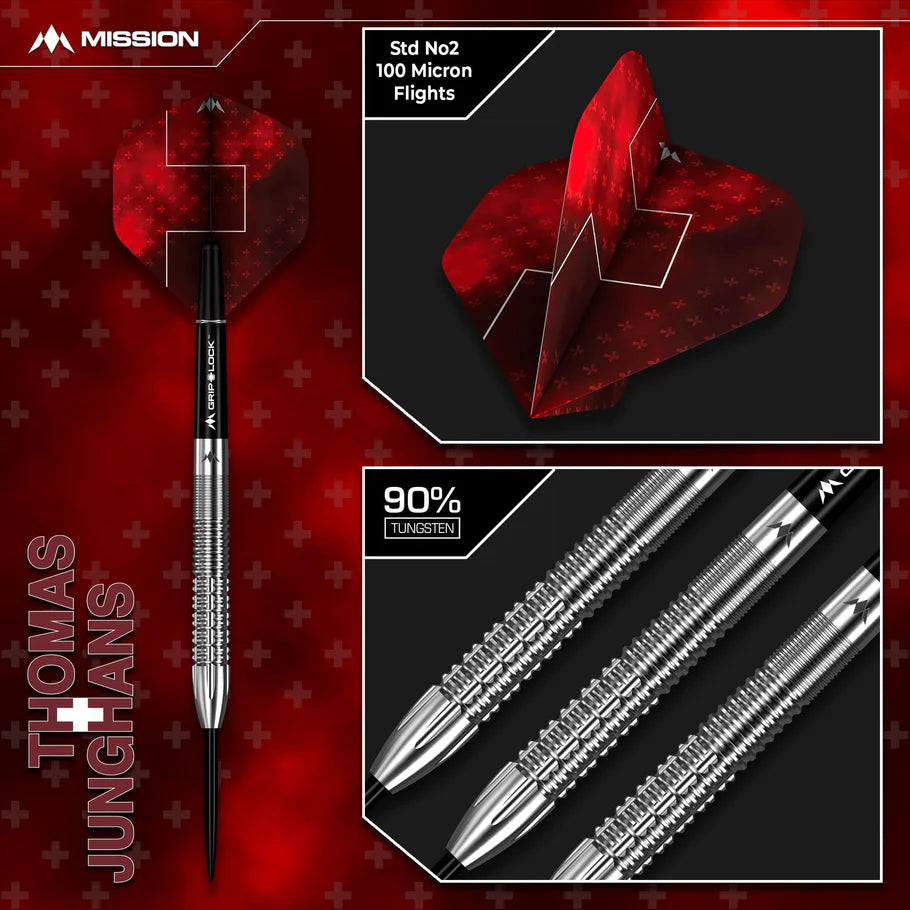Mission Thomas Junghans 90% Tungsten Steel Tip Darts - Image 2
