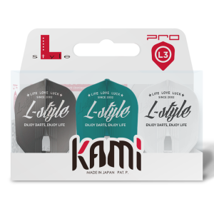 L-Style Champagne L3 Shape - Vintage - Logo Type B Kami - Dart Flights