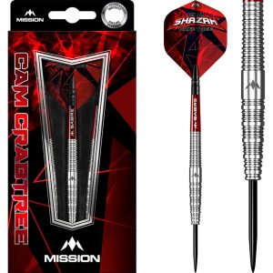 Mission Cam Crabtree Natural 95% Tungsten Steel Tip Darts